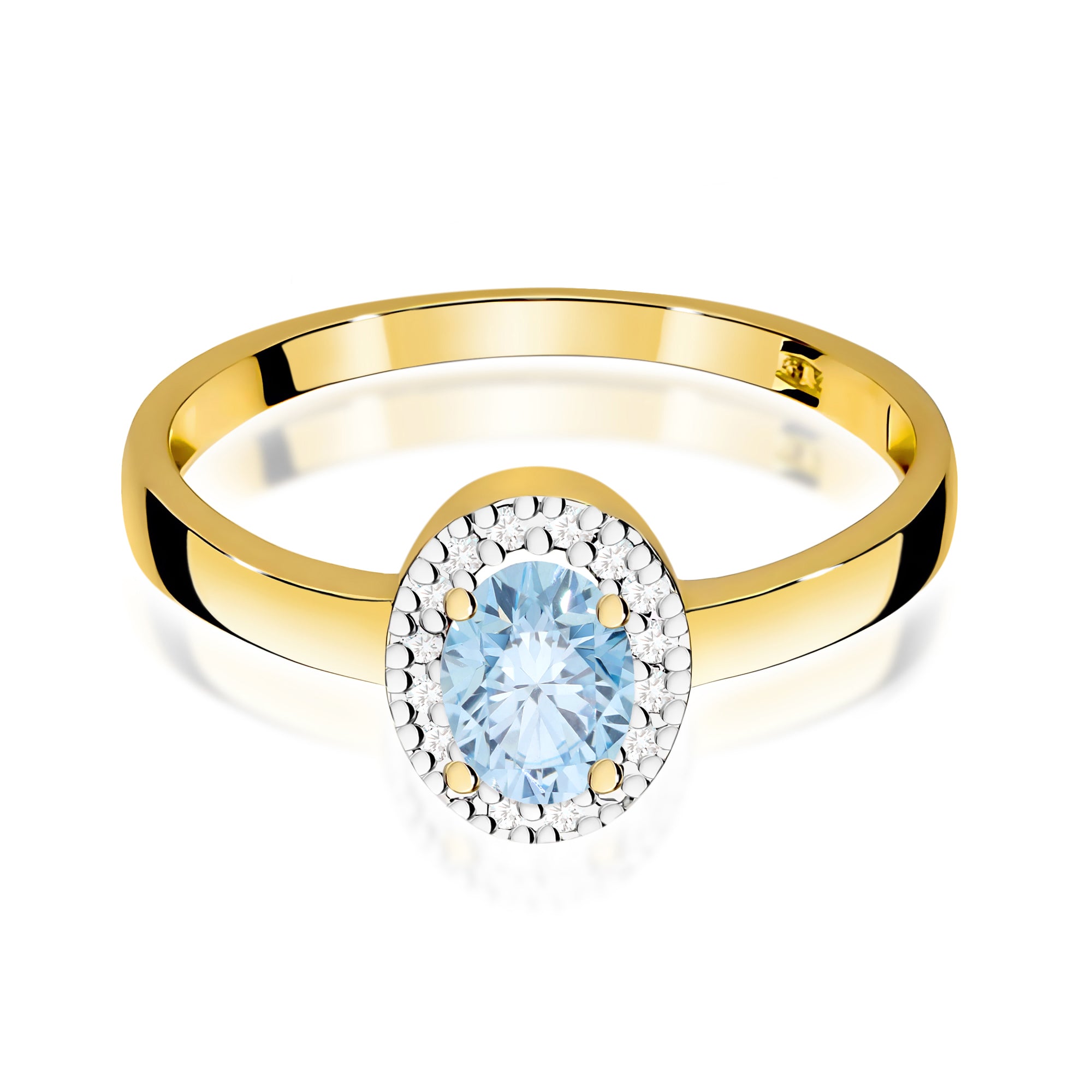 Inel Aur 14K cu Diamante de Laborator 0.58 ct