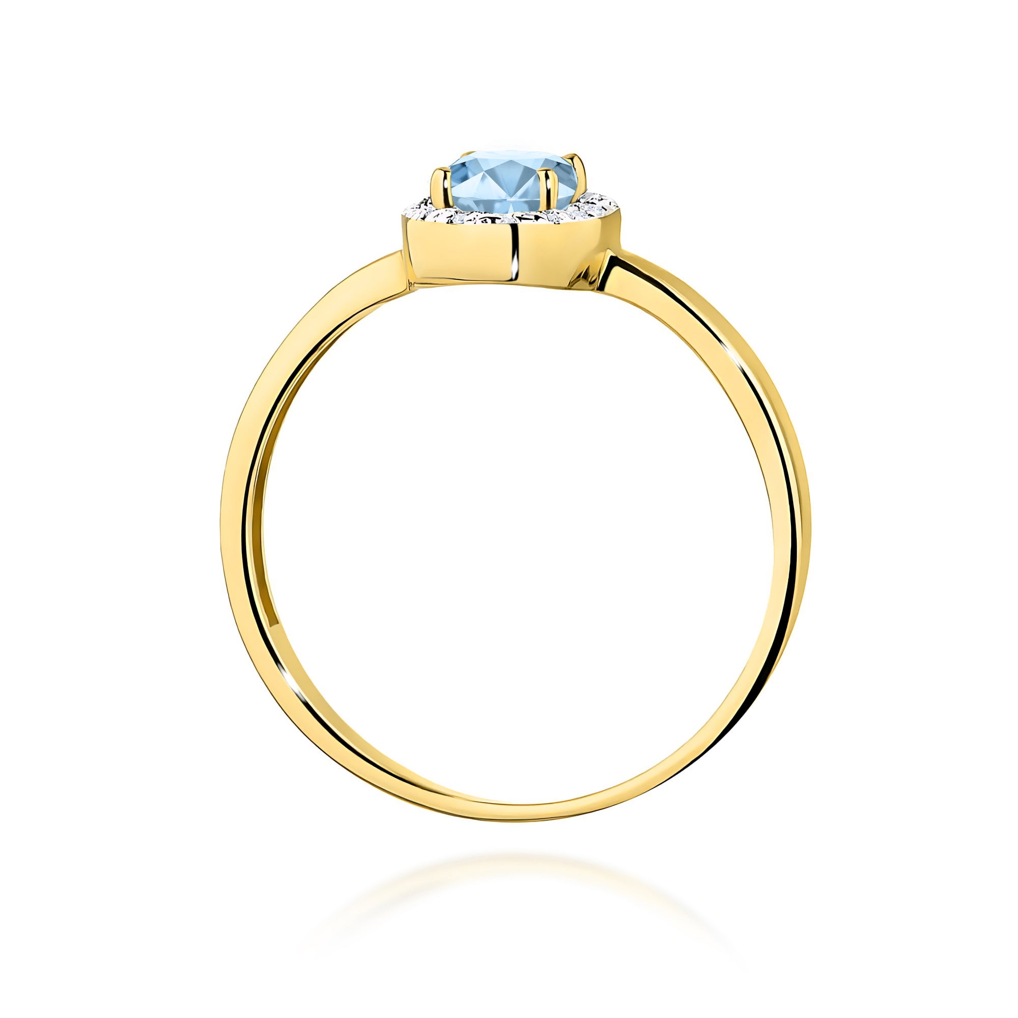 Inel Aur 14K cu Diamante de Laborator 0.58 ct