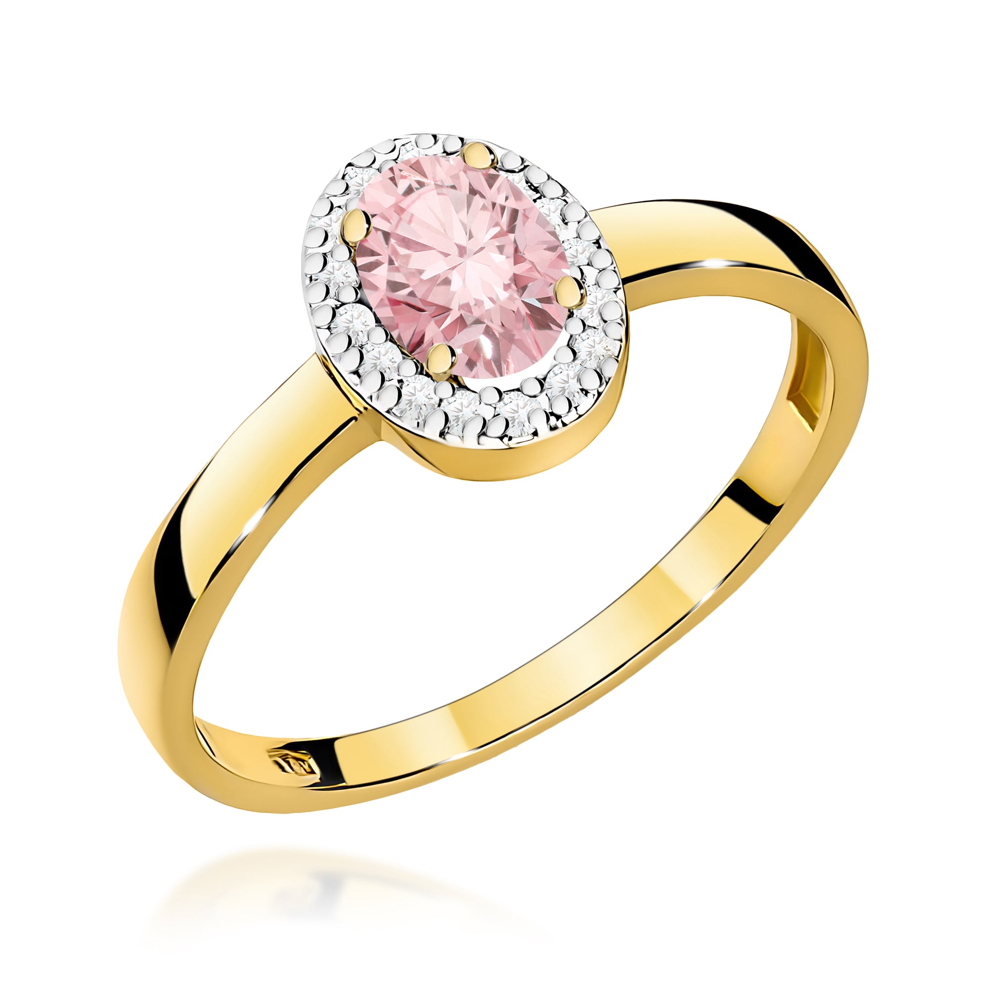 Inel Aur 14K cu Diamante de Laborator 0.58 ct