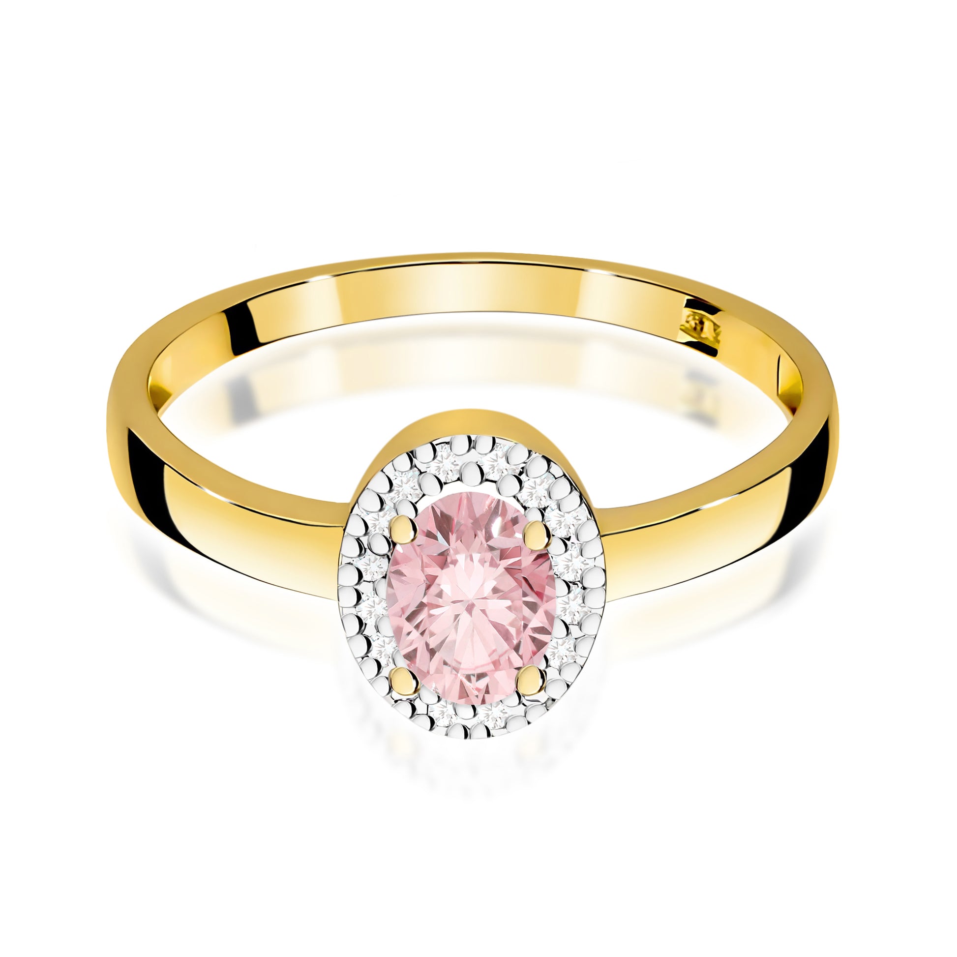 Inel Aur 14K cu Diamante de Laborator 0.58 ct