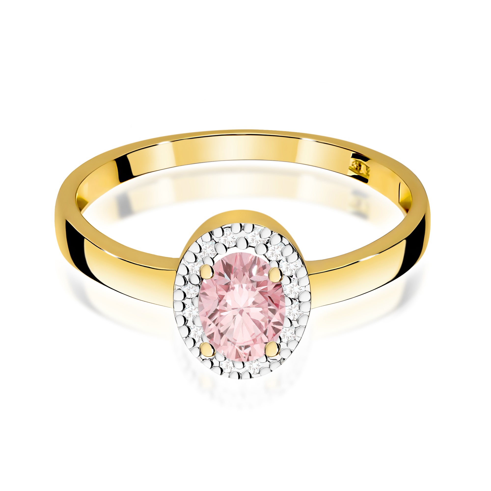 Inel Aur 9K cu Diamante de Laborator 0.58 ct