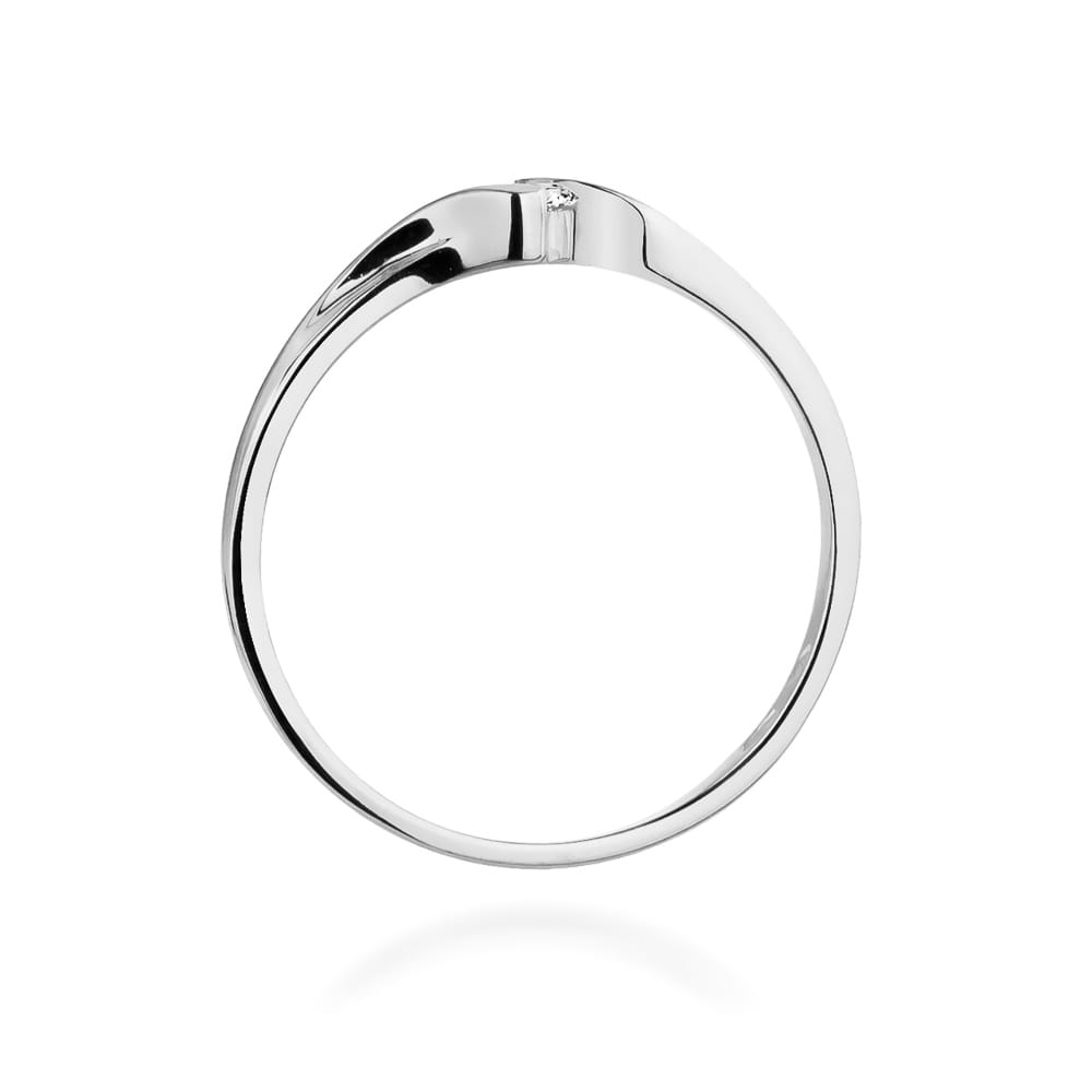 Inel Aur 9K cu Diamant Natural 0.09 ct