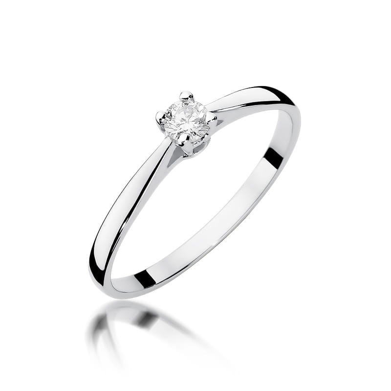 Inel Aur 9K cu Diamant Natural 0.15 ct