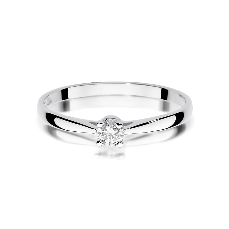 Inel Aur 9K cu Diamant Natural 0.15 ct