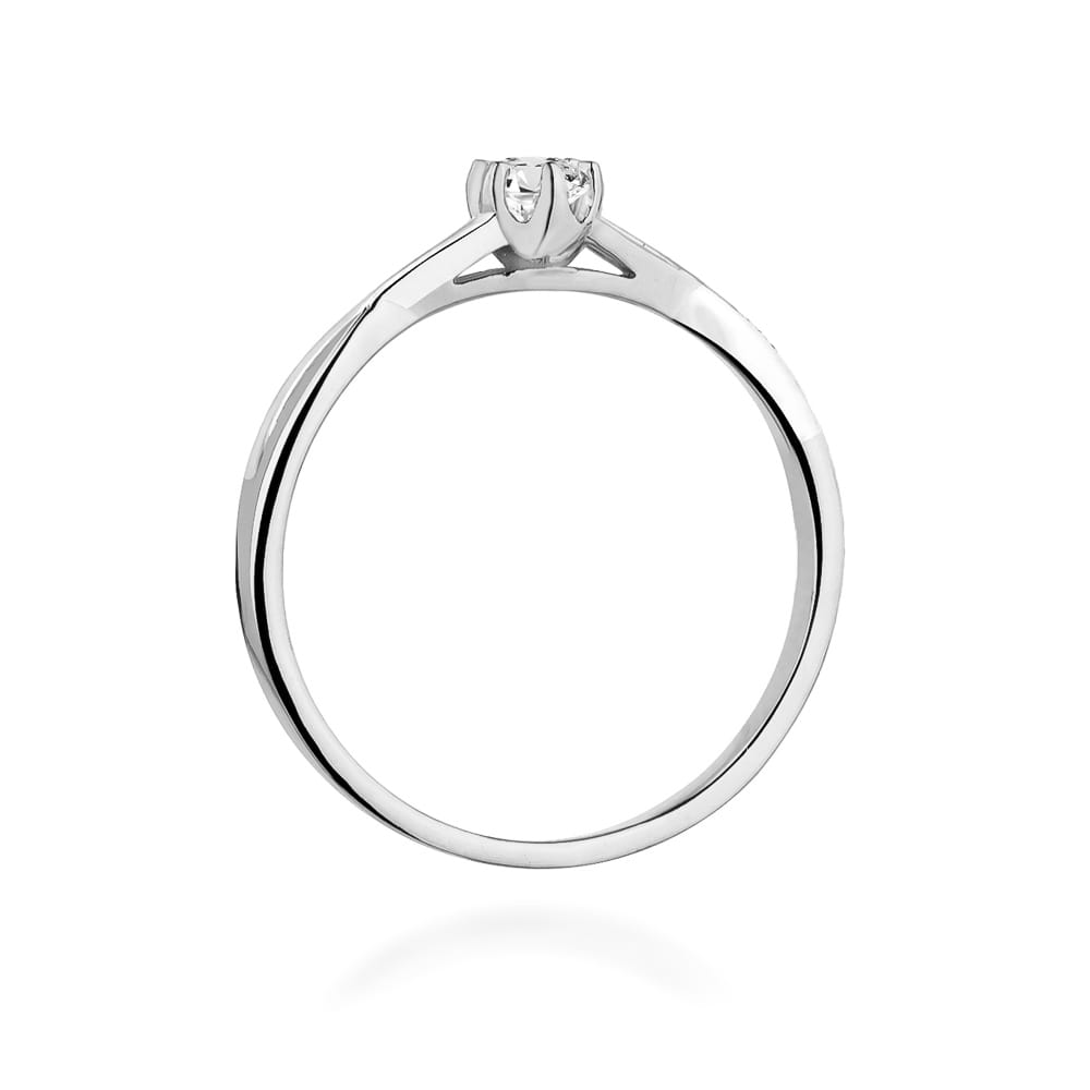 Inel Aur 9K cu Diamant Natural 0.12 ct