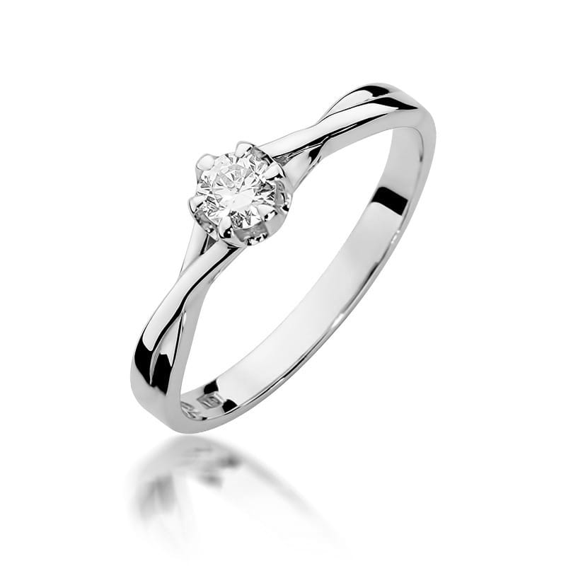 Inel Aur 9K cu Diamant Natural 0.20 ct
