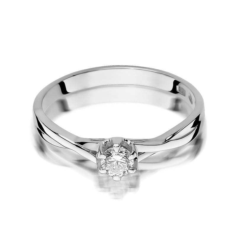 Inel Aur 9K cu Diamant Natural 0.20 ct