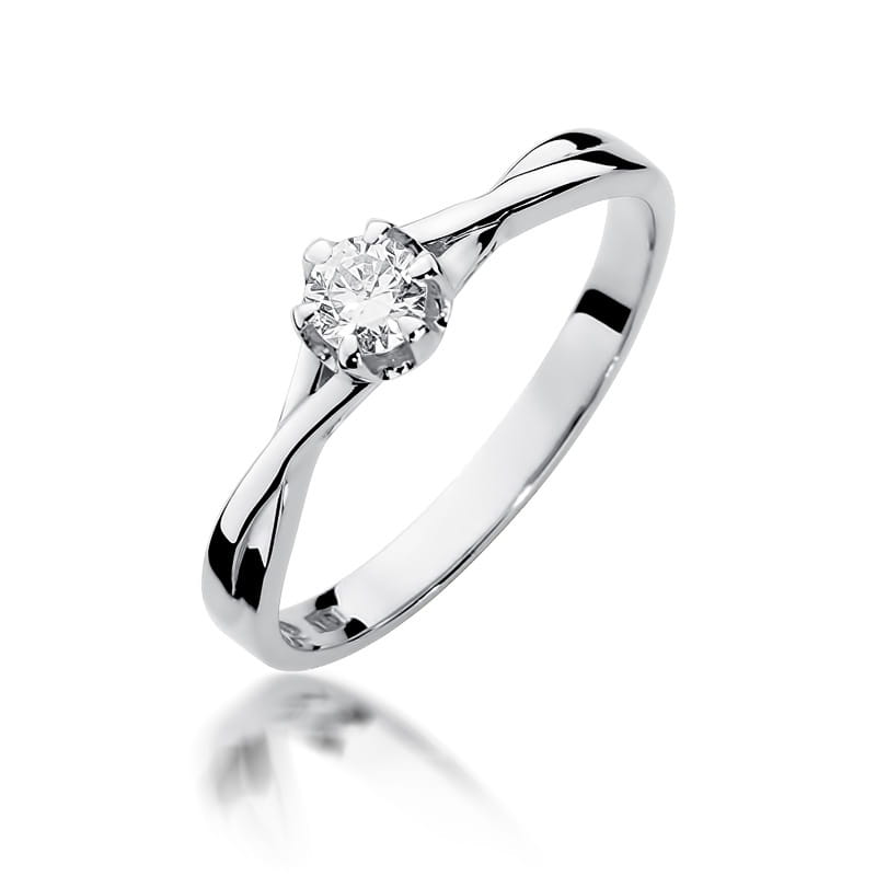Inel Aur 9K cu Diamant Natural 0.23 ct