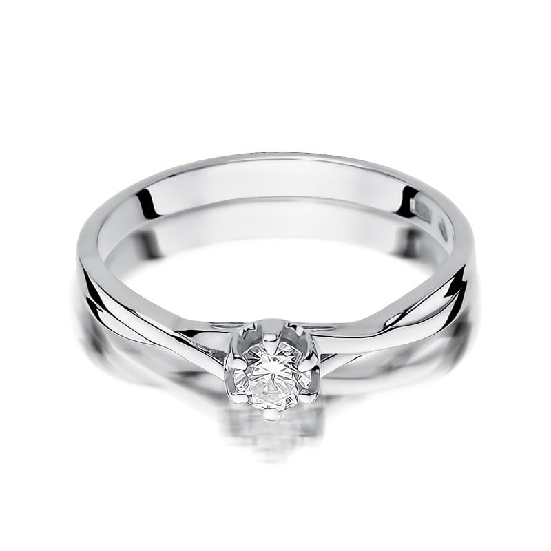 Inel Aur 9K cu Diamant Natural 0.23 ct
