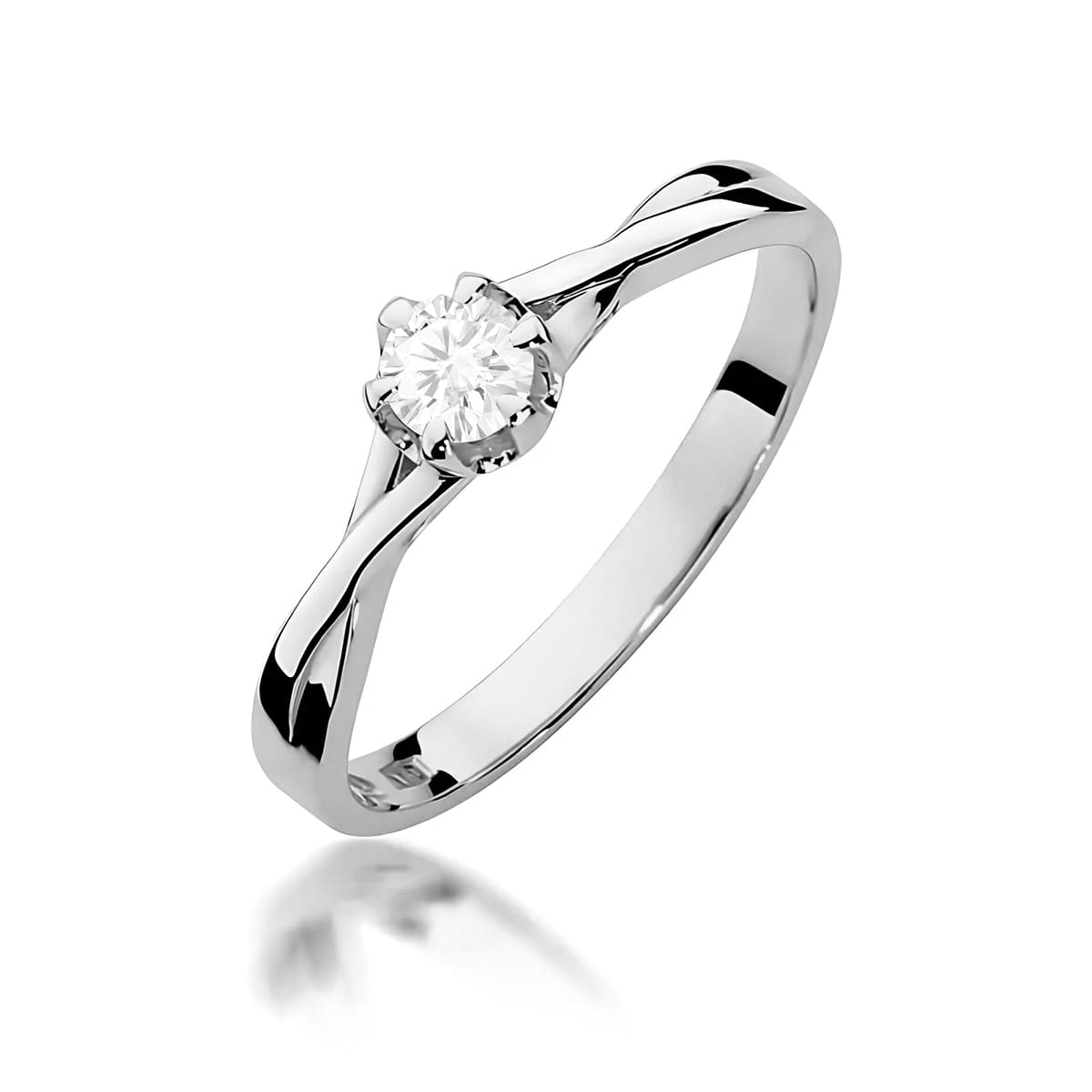 Inel Aur 9K cu Diamant de Laborator 0.20 ct