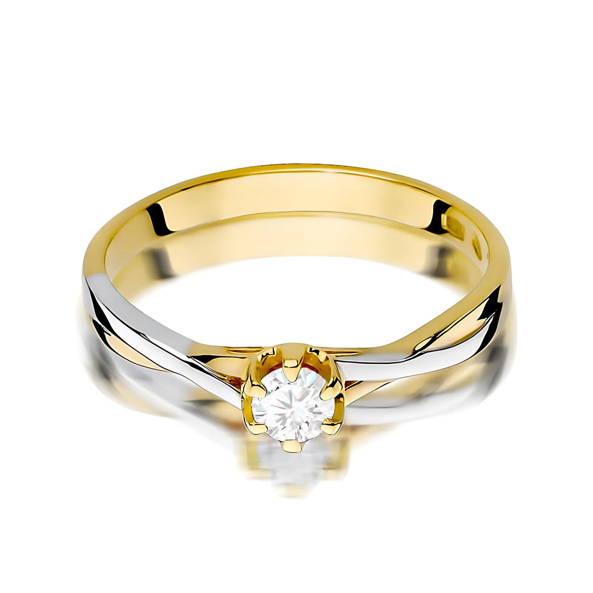 Inel Aur 9K cu Diamant de Laborator 0.20 ct