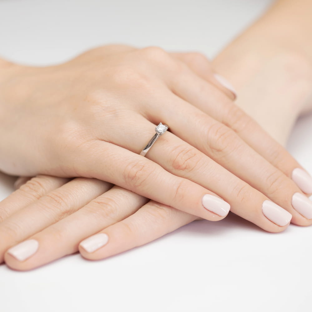 Inel Aur 9K cu Diamante Naturale 0.30 ct