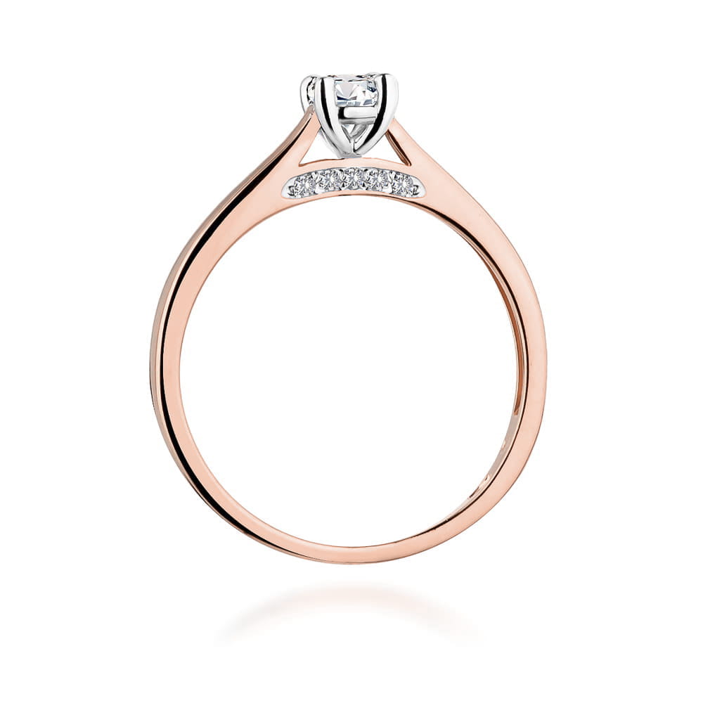 Inel Aur 14K W0341 Diamant Cultivat 0.25ct