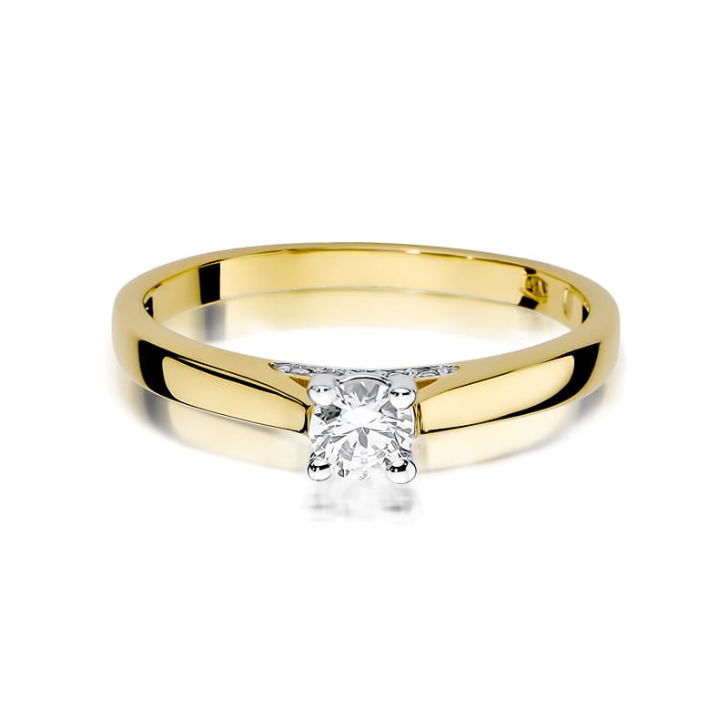 Inel Aur 9K cu Diamante Naturale 0.30 ct