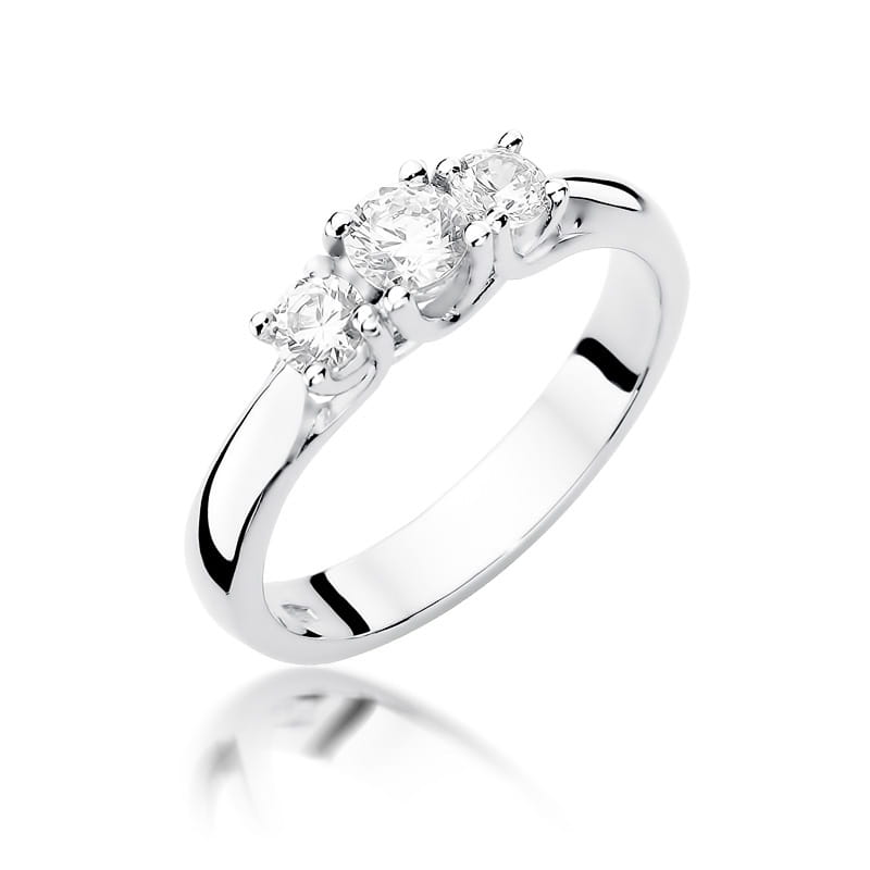 Inel Aur 9K cu Diamante Naturale 0.49 ct