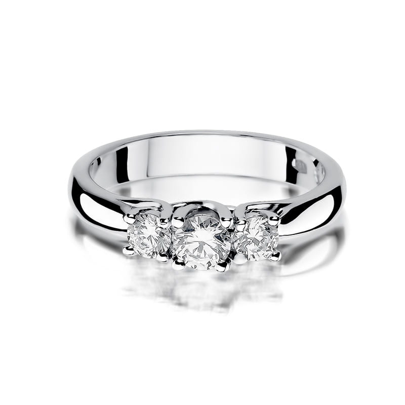 Inel Aur 9K cu Diamante Naturale 0.49 ct