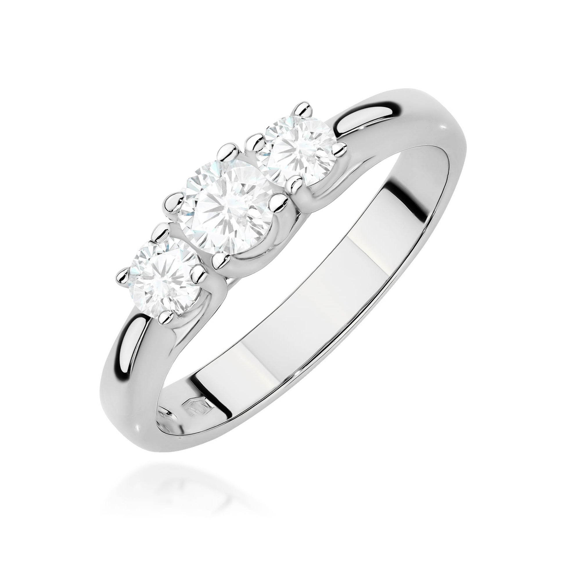 Inel Aur 9K cu Diamante de Laborator 0.49 ct