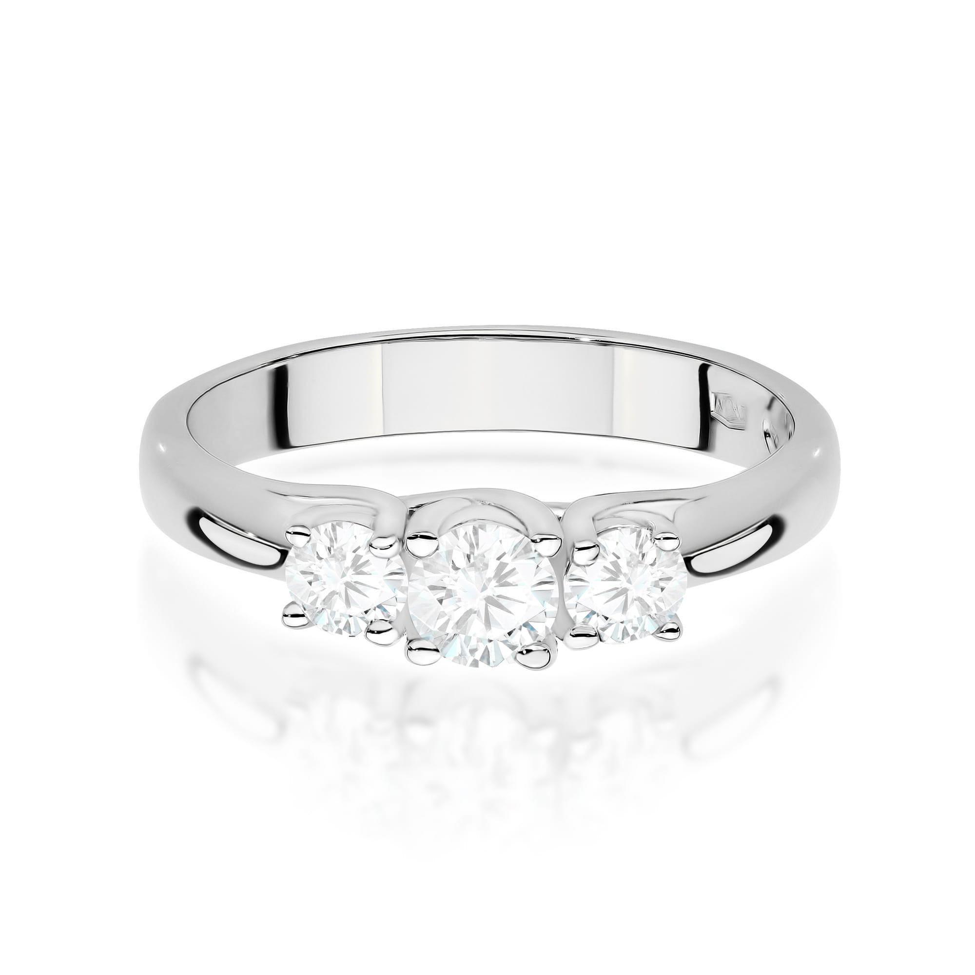 Inel Aur 9K cu Diamante de Laborator 0.49 ct