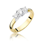 Inel Aur 9K cu Diamante Naturale 0.49 ct
