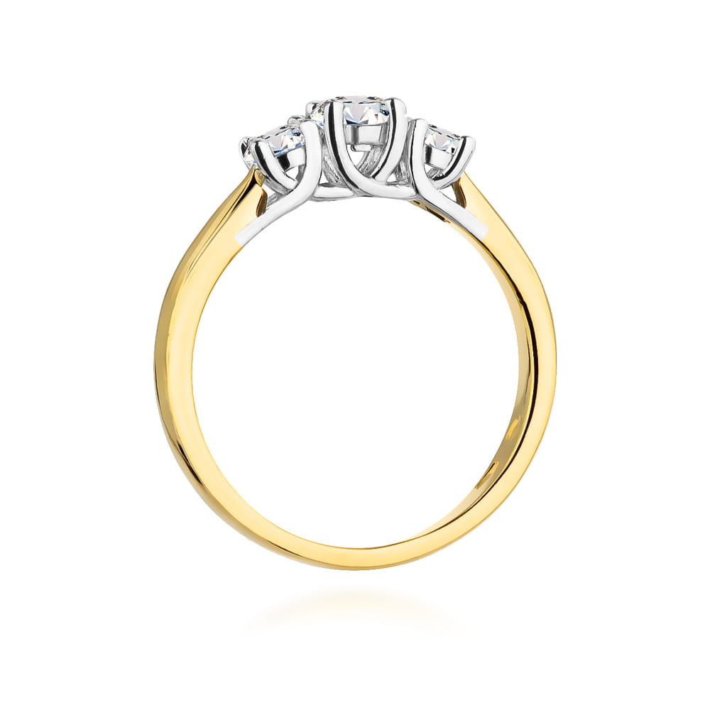 Inel Aur 9K cu Diamante Naturale 0.49 ct
