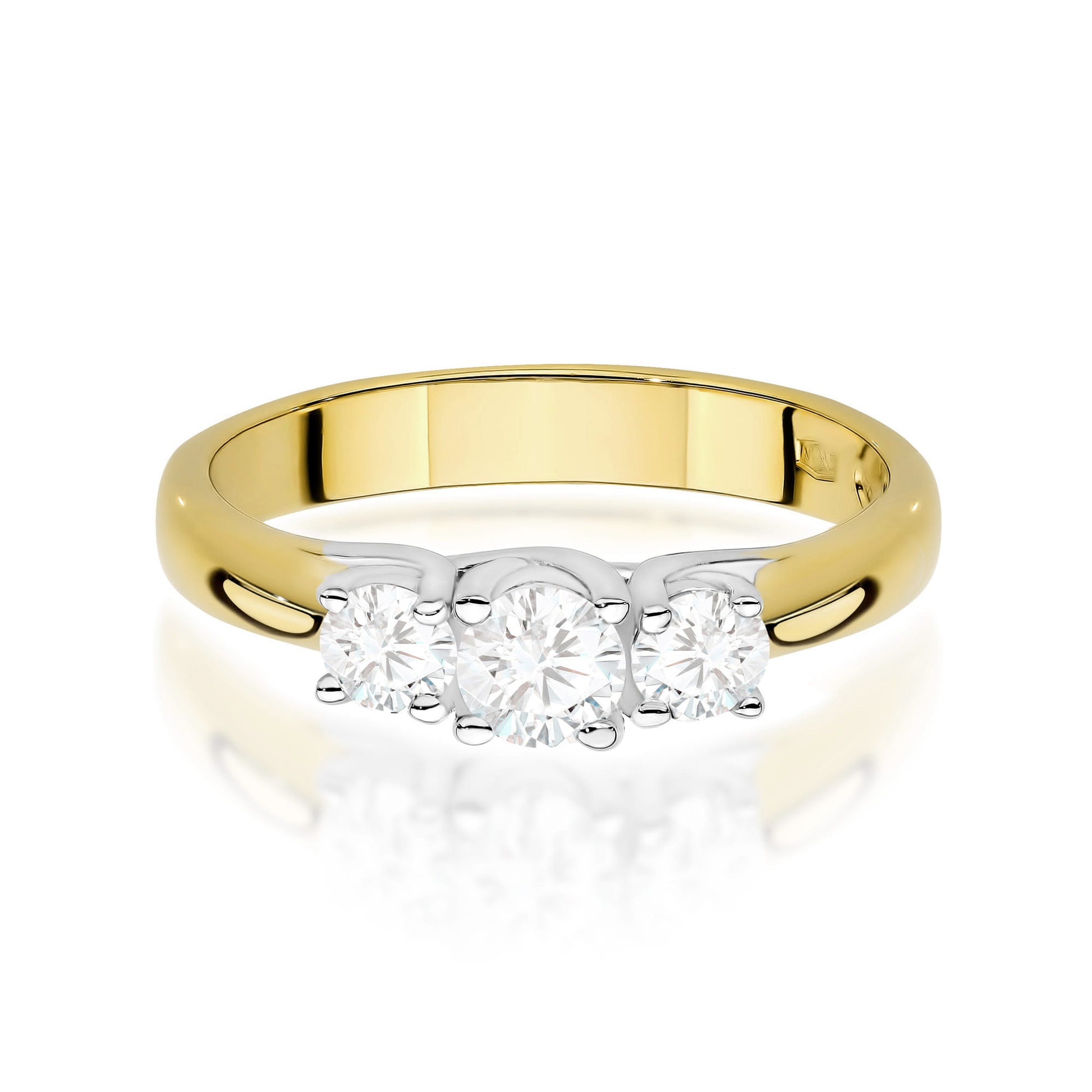 Inel Aur 9K cu Diamante de Laborator 0.49 ct