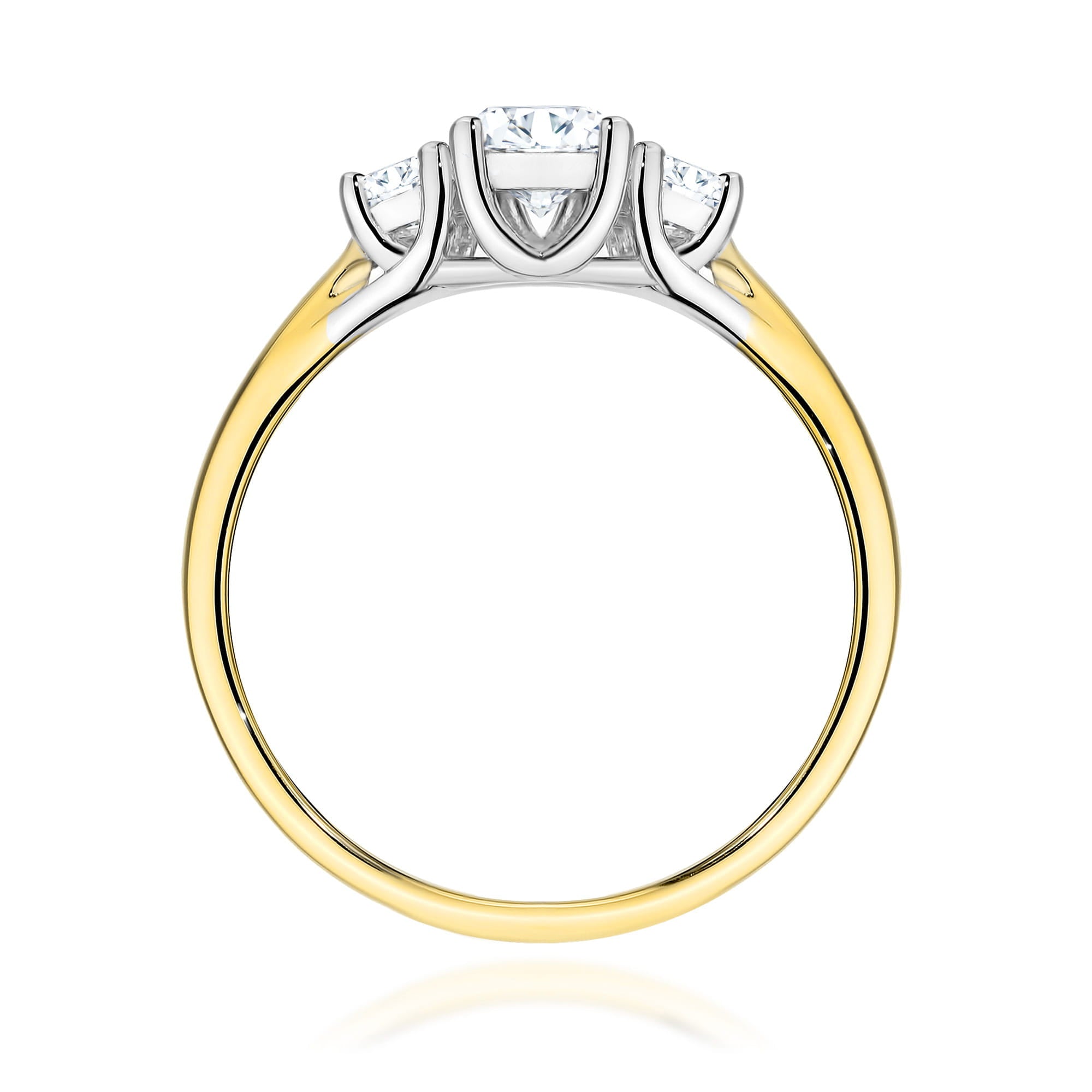 Inel Aur 9K cu Diamante de Laborator 0.49 ct