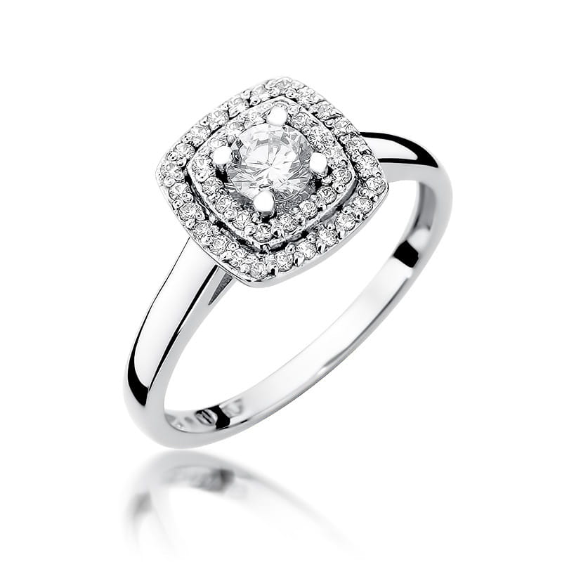 Inel Aur 9K cu Diamante Naturale 0.50 ct