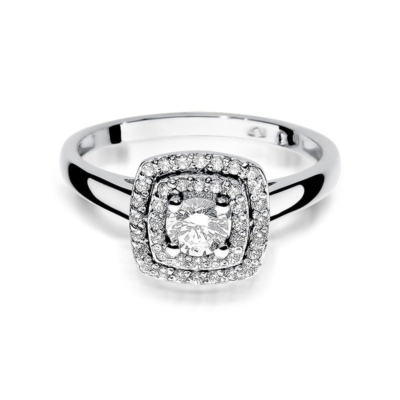 Inel Aur 9K cu Diamante Naturale 0.50 ct