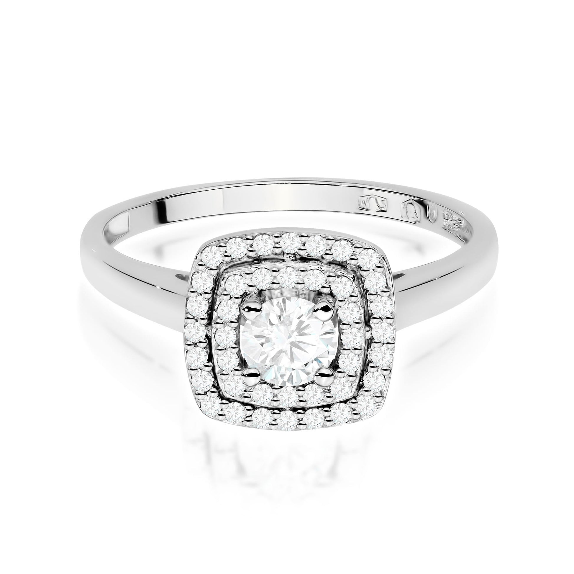 Inel Aur 9K cu Diamante de Laborator 0.50 ct