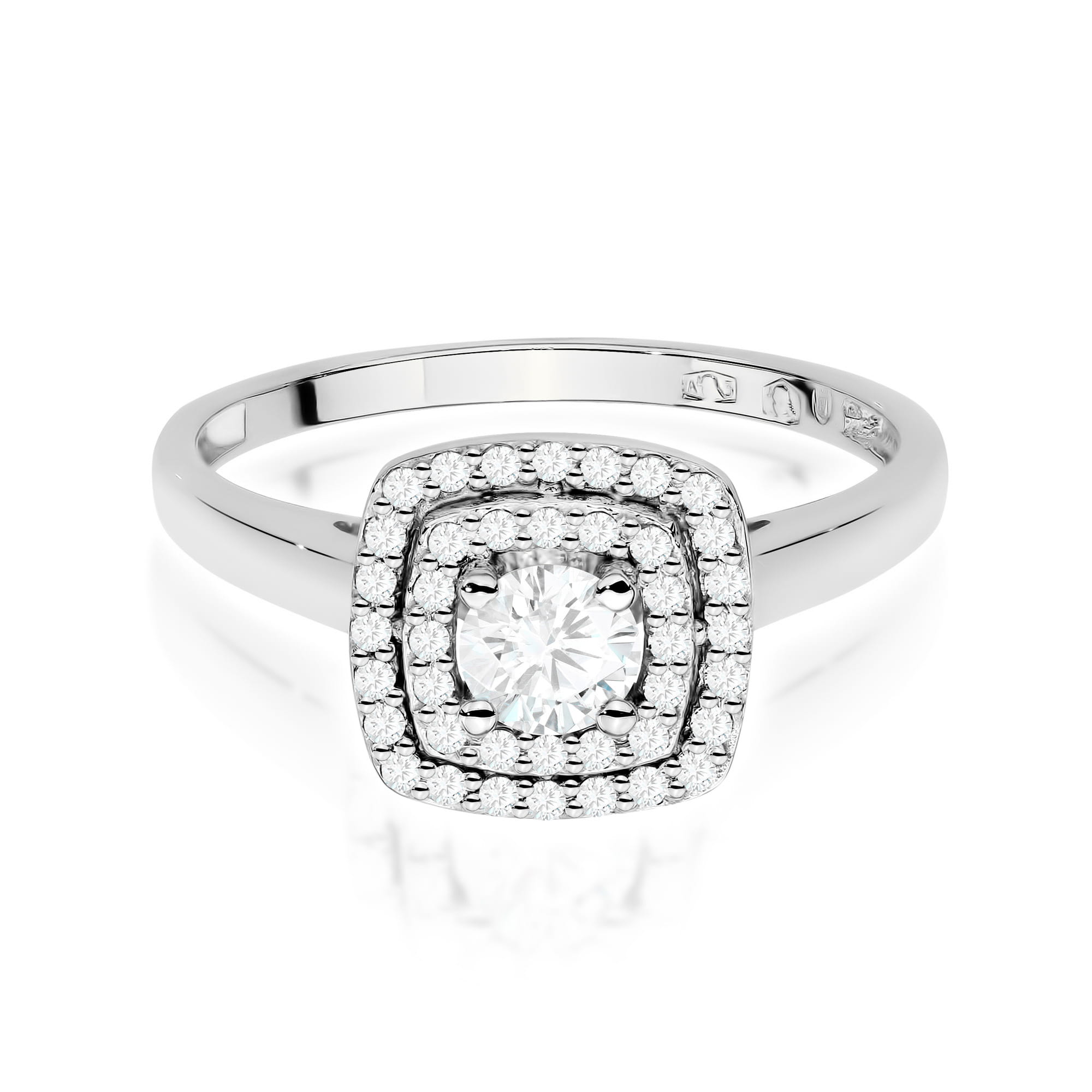Inel Aur 9K cu Diamante de Laborator 0.50 ct