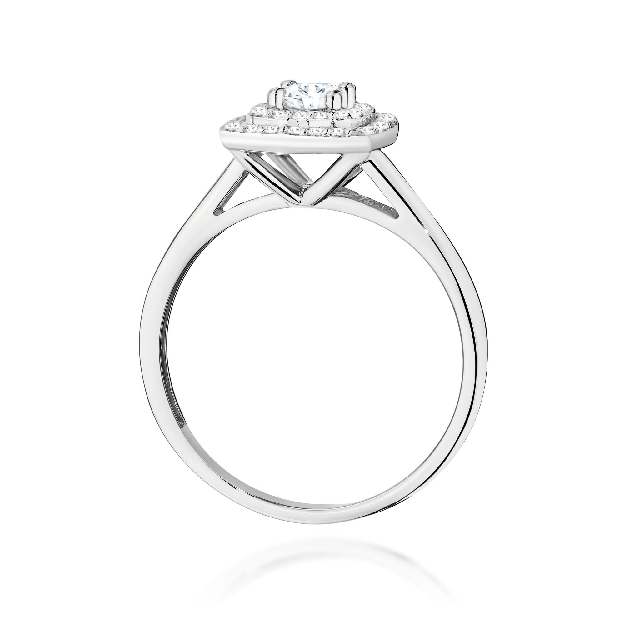 Inel Aur 9K cu Diamante de Laborator 0.50 ct