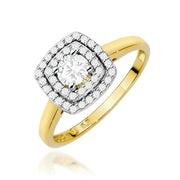 Inel Aur 14K cu Diamante de Laborator 0.50 ct