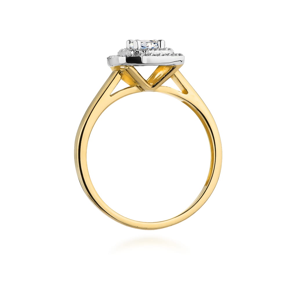 Inel Aur 9K cu Diamante Naturale 0.50 ct