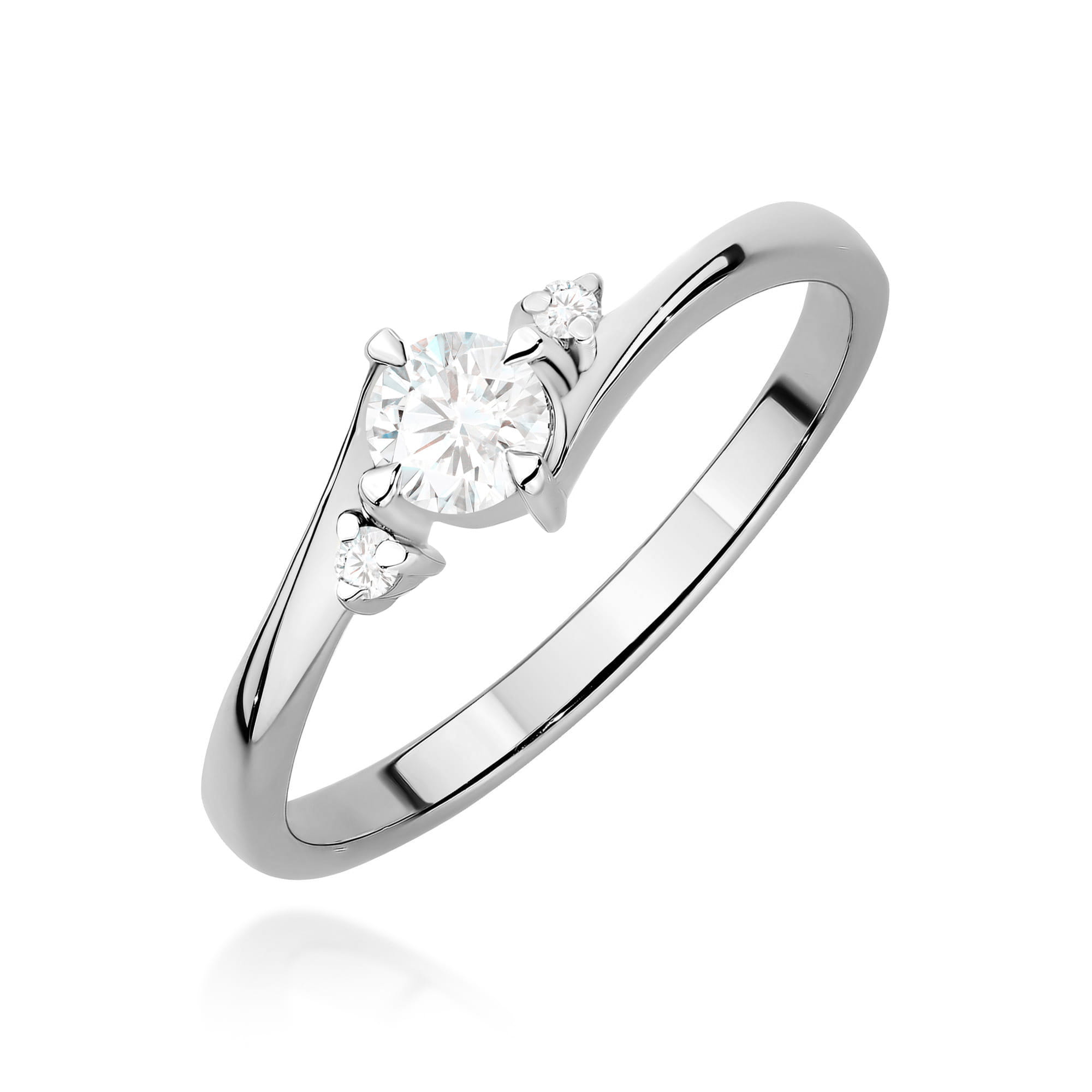 Inel Aur 9K cu Diamante Naturale 0.27 ct