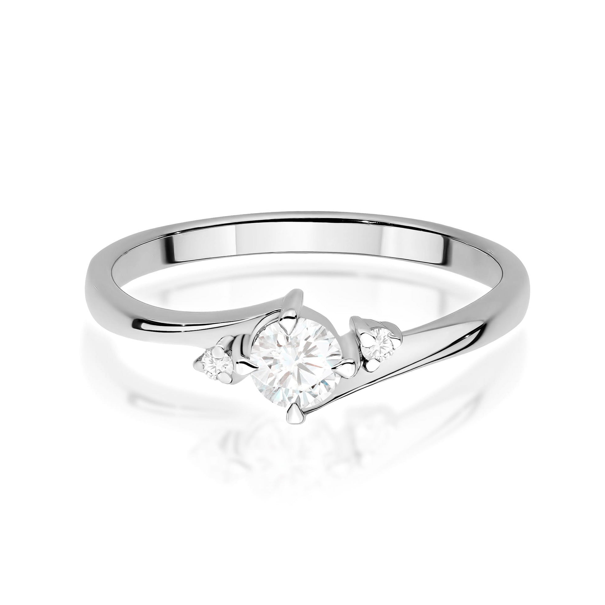 Inel Aur 9K cu Diamante Naturale 0.27 ct