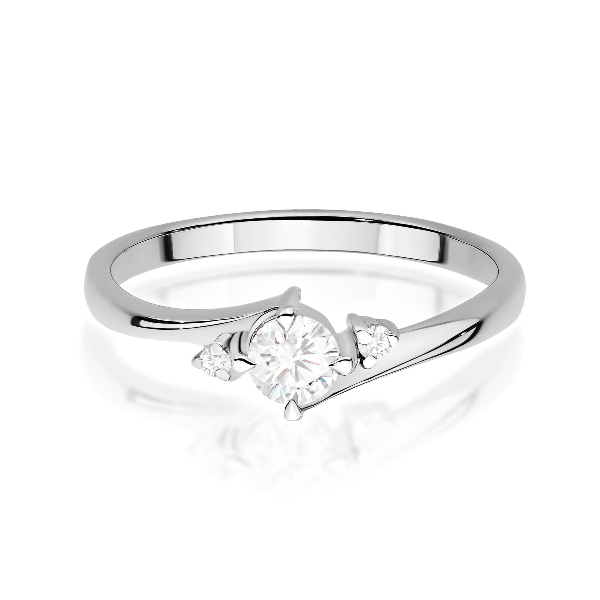 Inel Aur 9K cu Diamante Naturale 0.27 ct