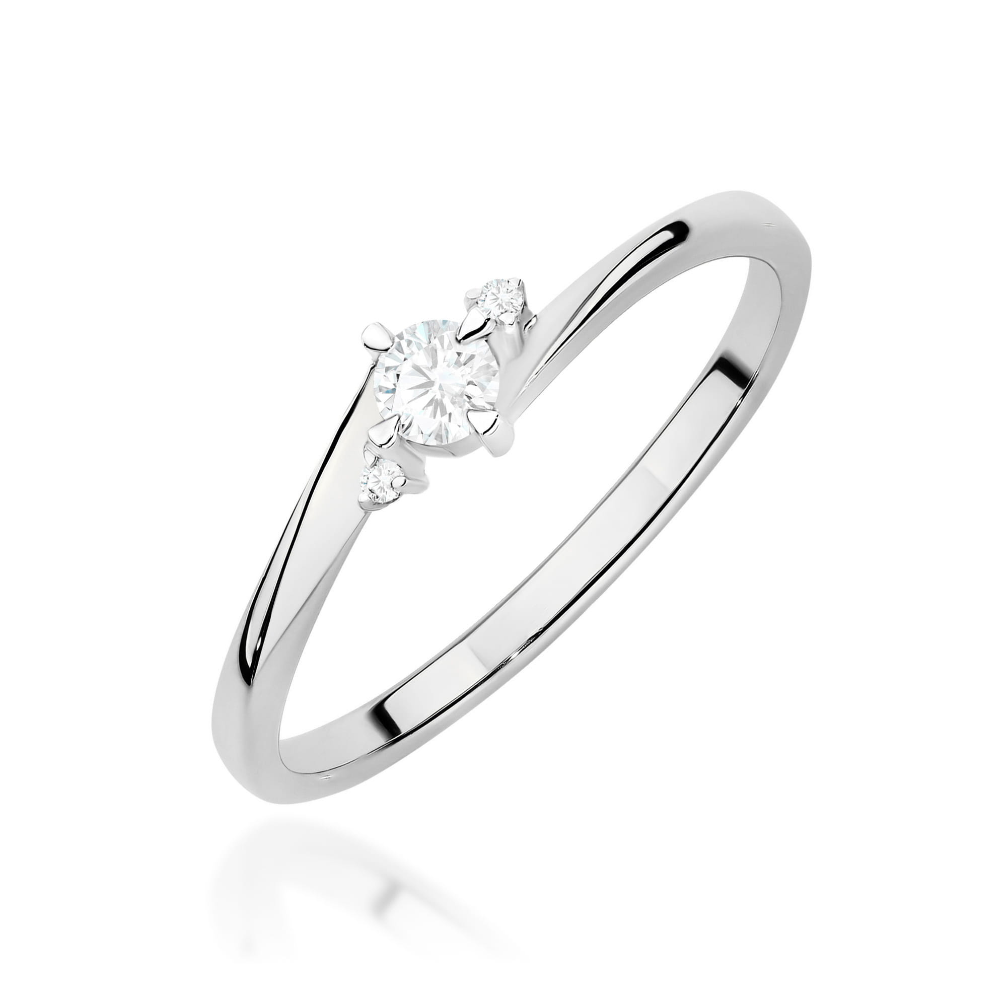 Inel Aur 9K cu Diamante de Laborator 0.12 ct