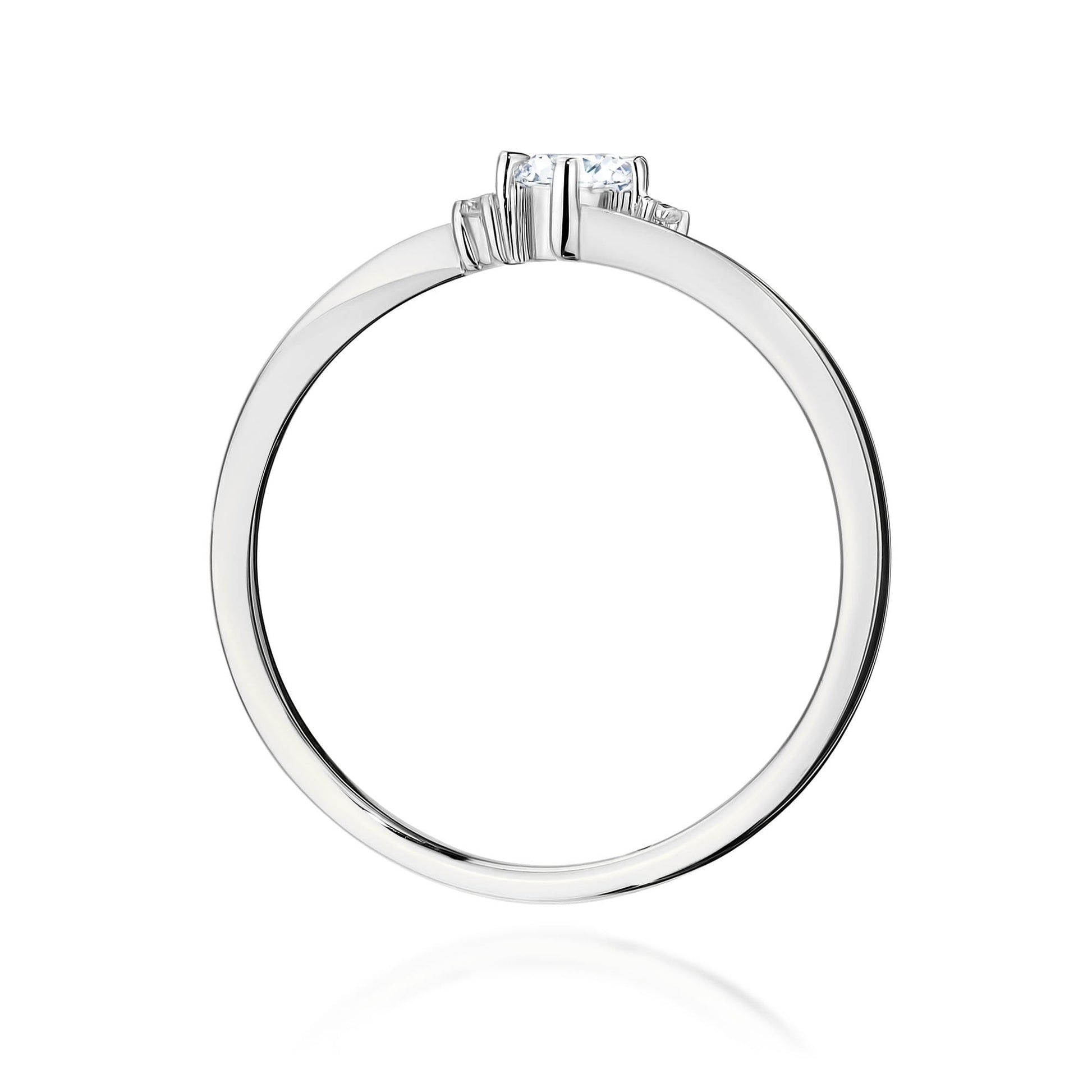 Inel Aur 9K cu Diamante de Laborator 0.12 ct