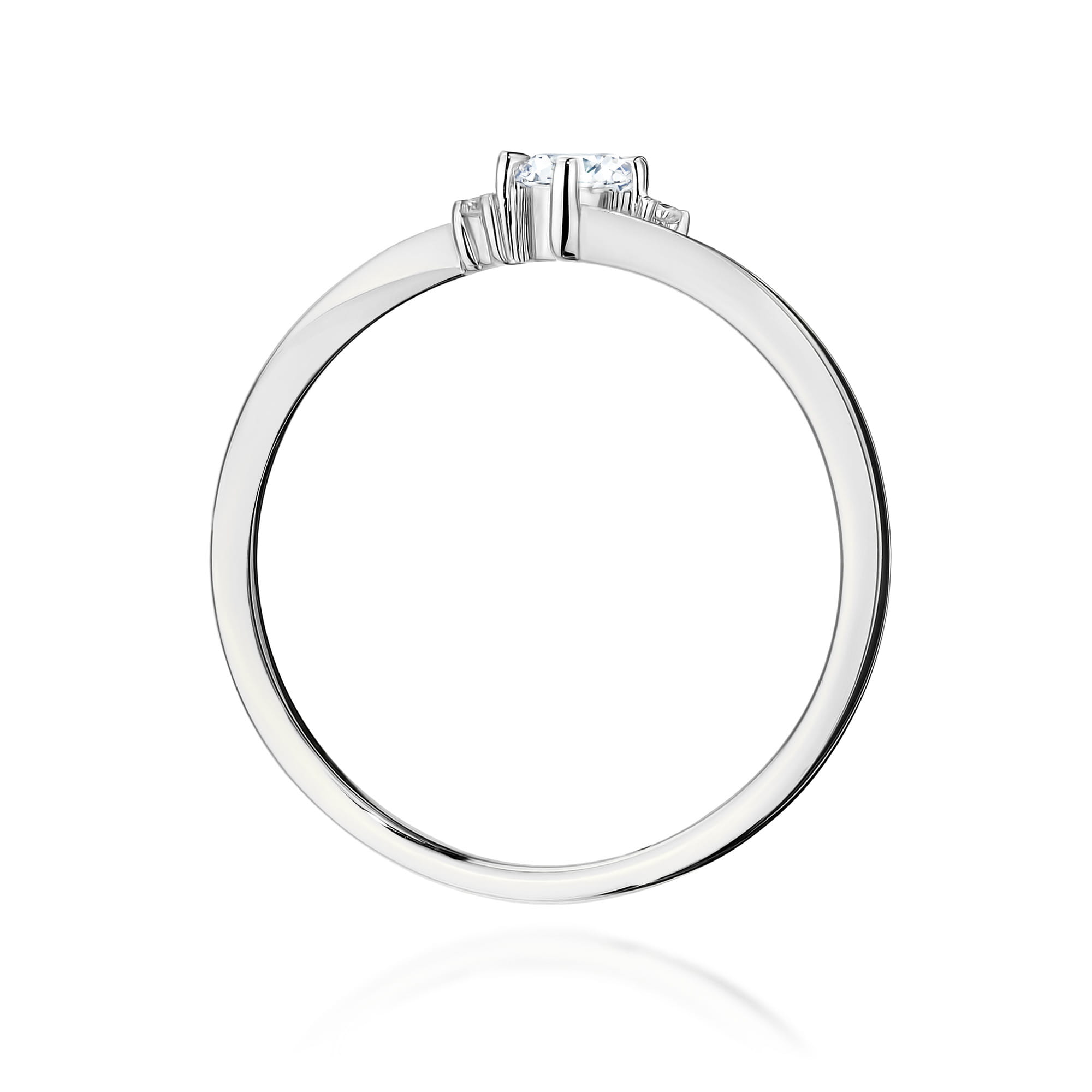 Inel Aur 9K cu Diamante de Laborator 0.12 ct