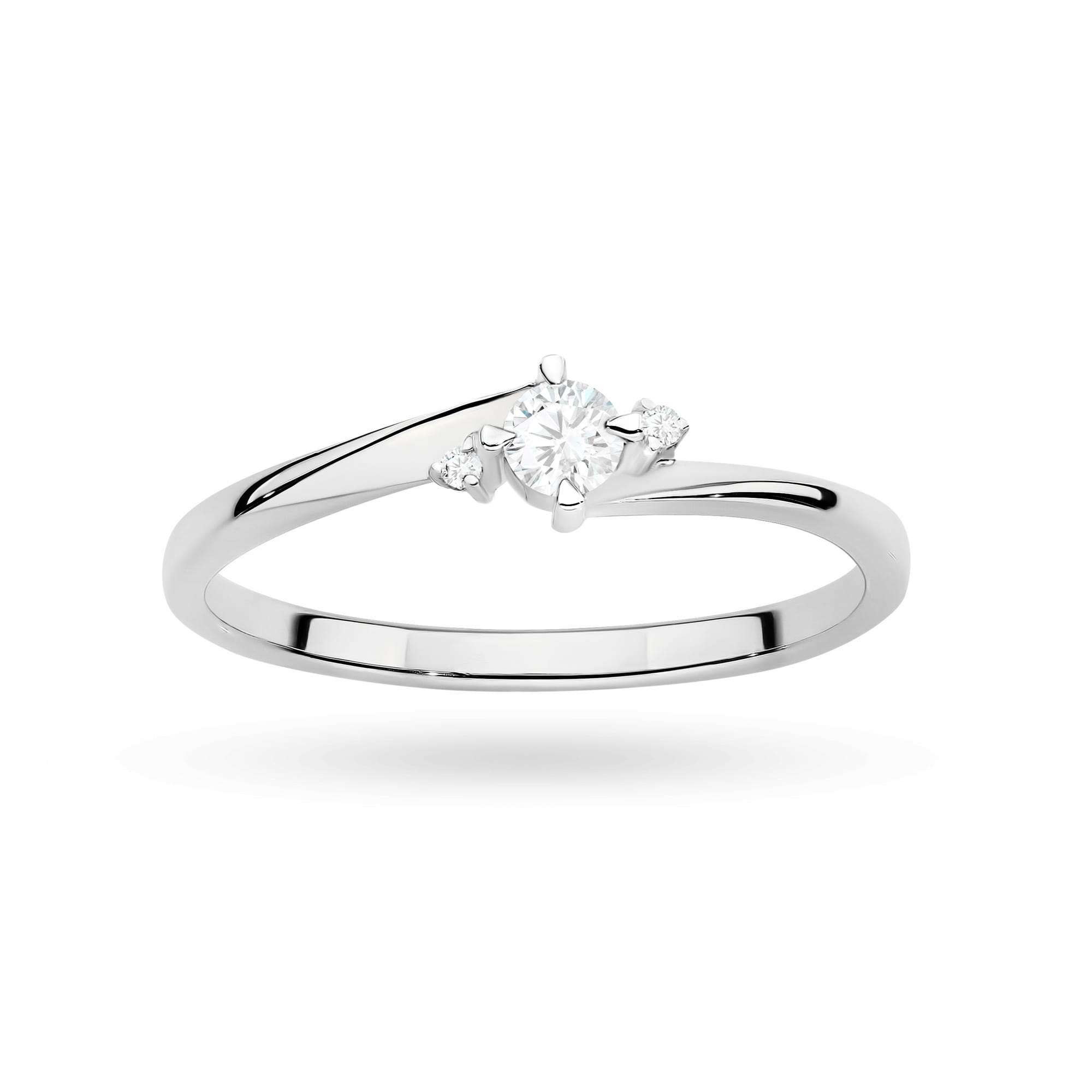 Inel Aur 9K cu Diamante de Laborator 0.12 ct