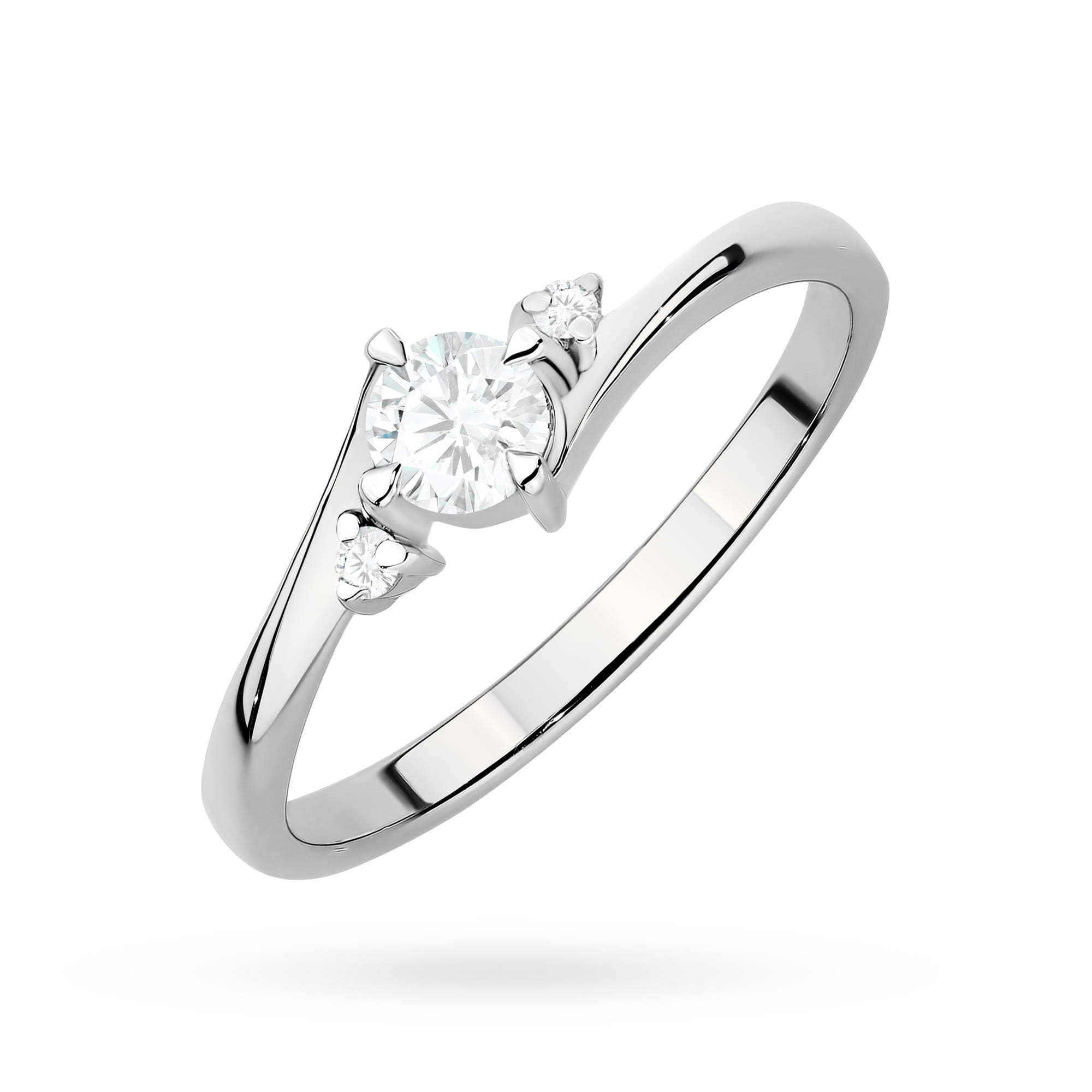 Inel Aur 9K cu Diamante de Laborator 0.27 ct