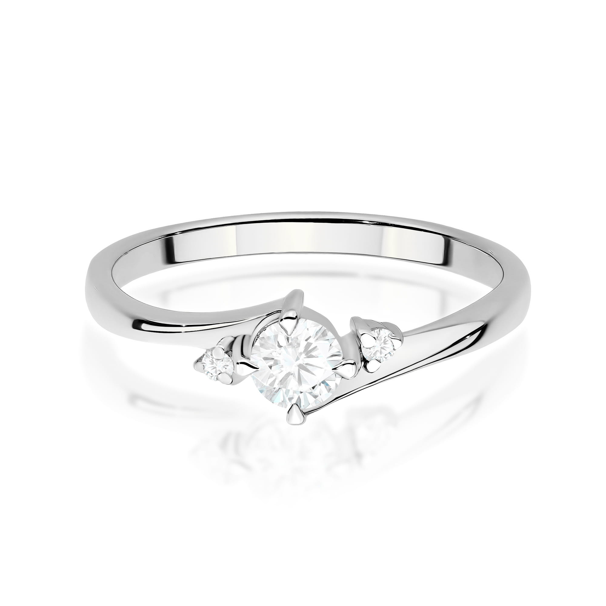 Inel Aur 9K cu Diamante de Laborator 0.27 ct