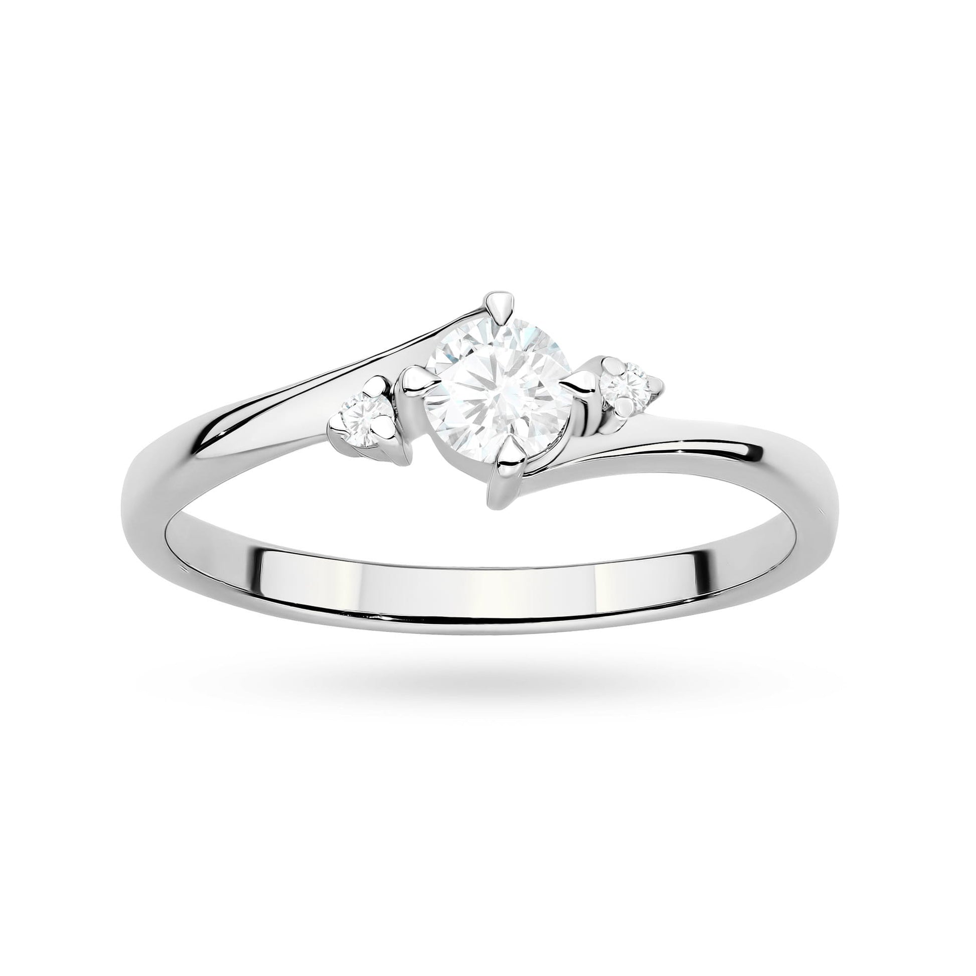 Inel Aur 9K cu Diamante de Laborator 0.27 ct