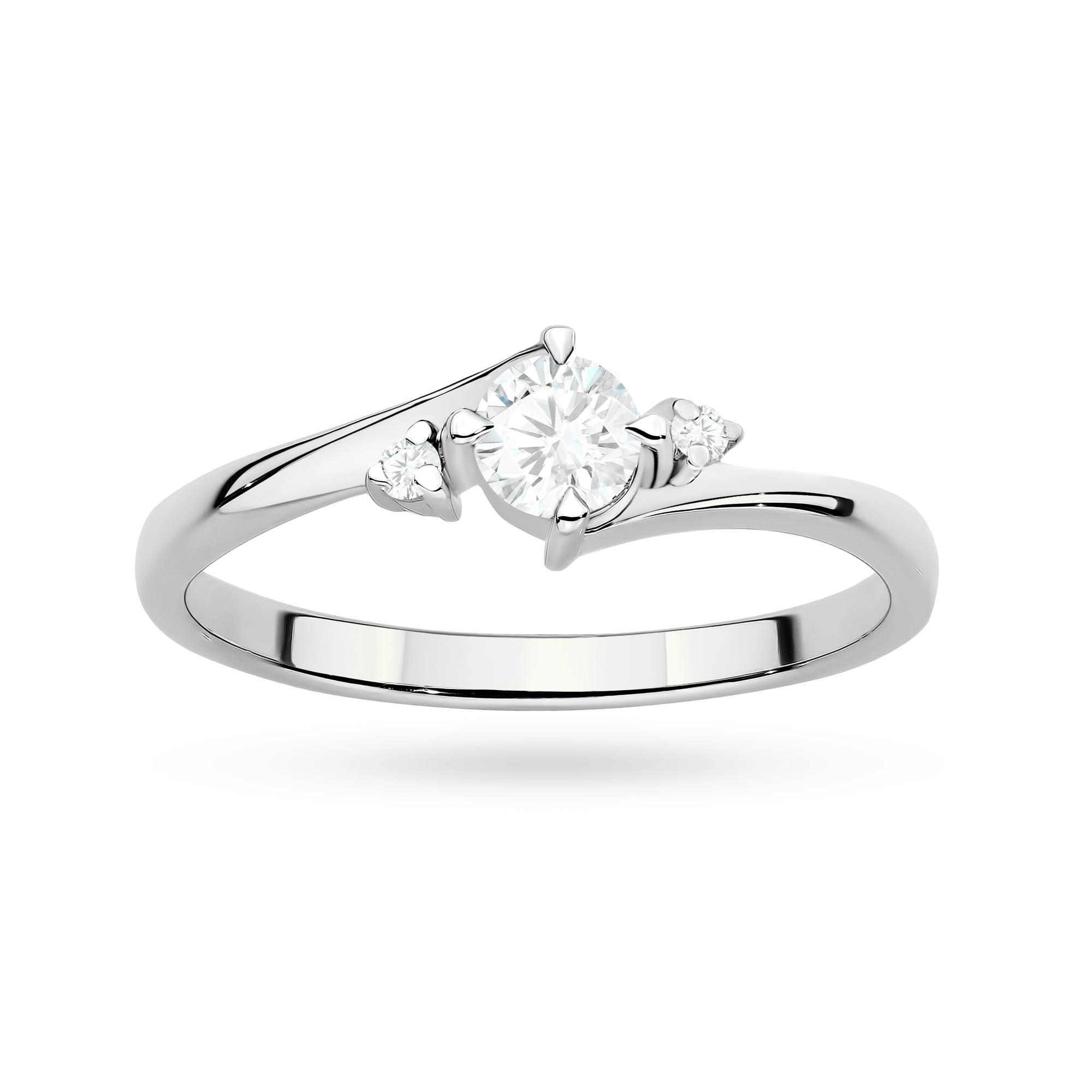 Inel Aur 9K cu Diamante de Laborator 0.27 ct