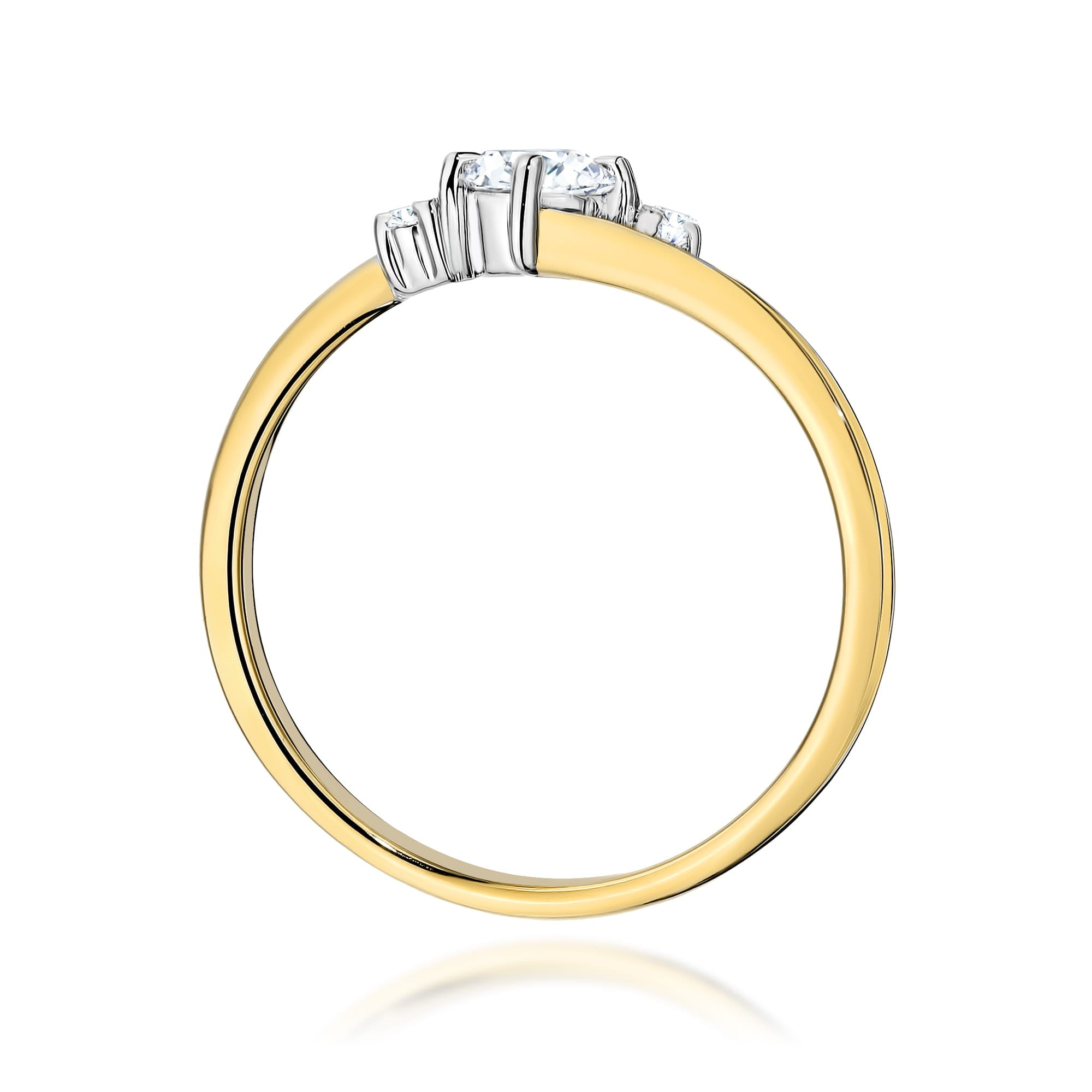 Inel Aur 9K cu Diamante Naturale 0.27 ct