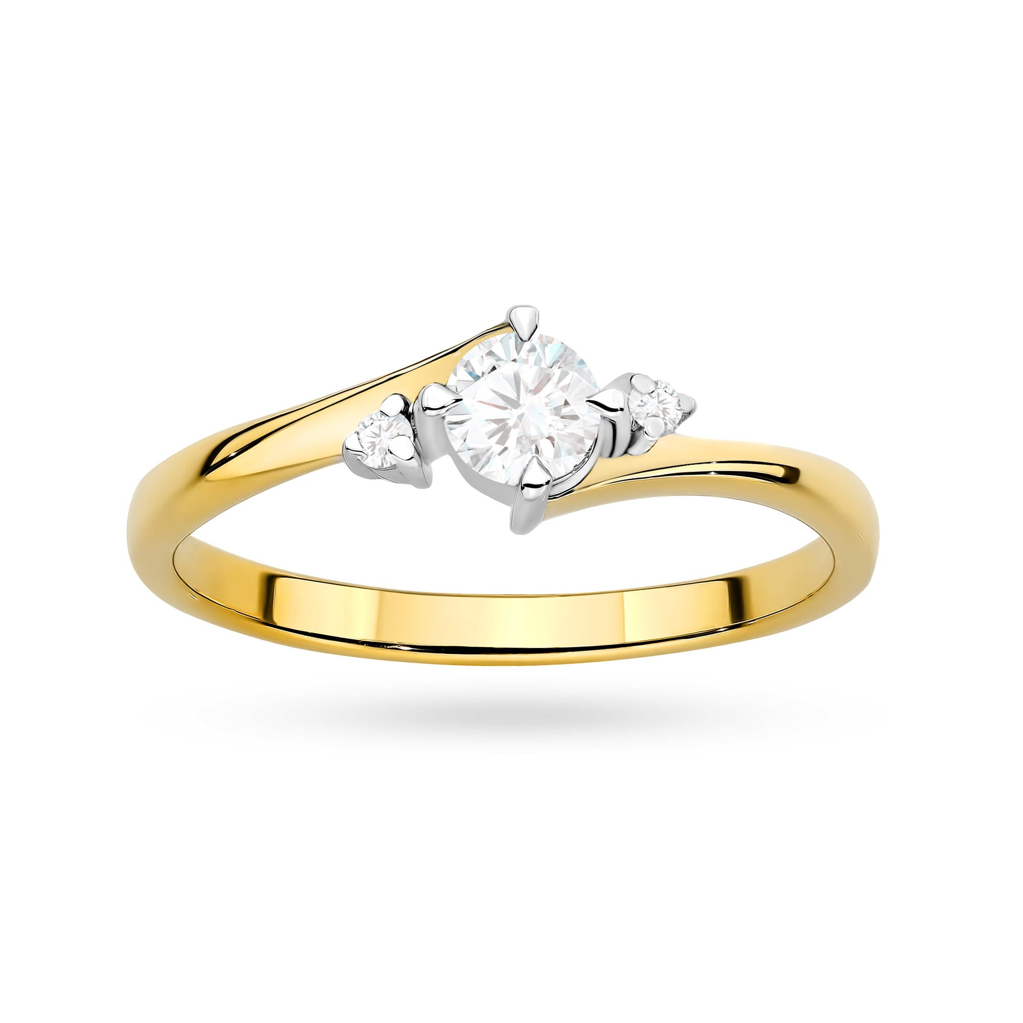 Inel Aur 9K cu Diamante de Laborator 0.27 ct