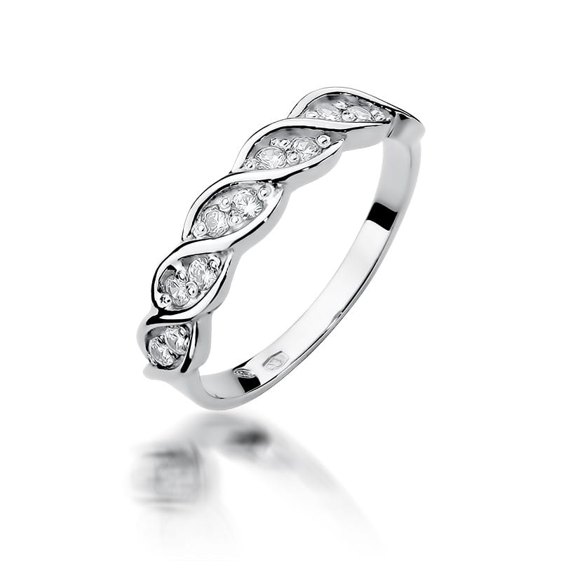 Inel Aur 9K cu Diamante Naturale 0.20 ct