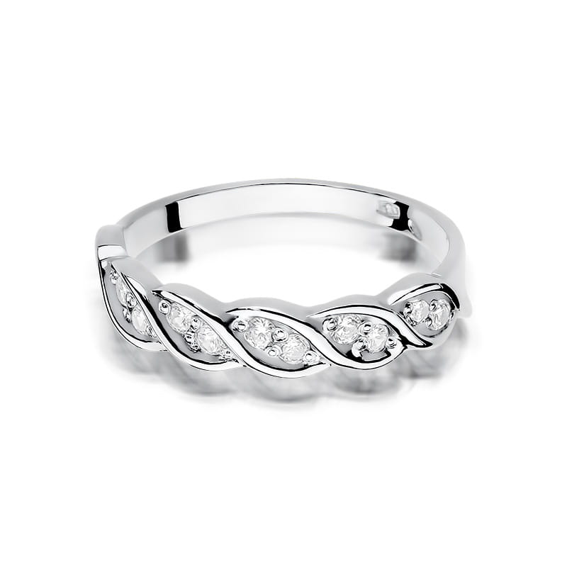 Inel Aur 9K cu Diamante Naturale 0.20 ct
