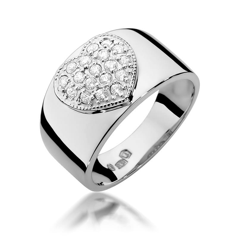 Inel Aur 9K cu Diamante Naturale 0.26 ct