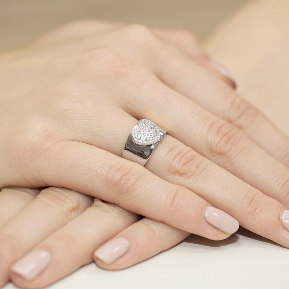 Inel Aur 9K cu Diamante Naturale 0.26 ct